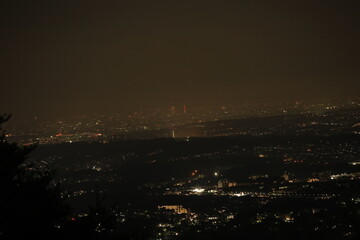山と雲と木と月