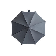 Gray Parasol Umbrella Top View Isolated on Transparent Background