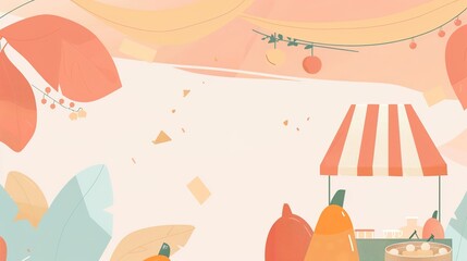 Food Festival Sweet Potato Background: Sweet Potato Aroma Fills the Feast, Spreading a Warm Scroll of the Weaving between Sweet Tenderness and Smoky Flavors