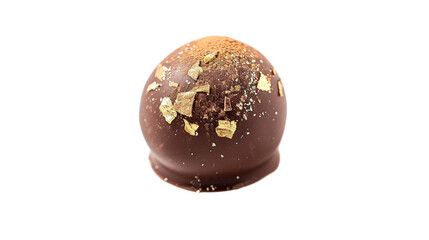 Chocolate Truffle on transparent background PNG.