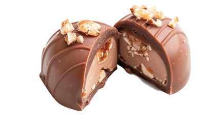 Nougat Praline on transparent background PNG.