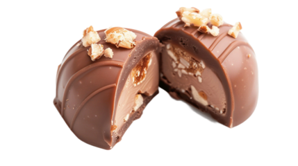 Nougat Praline on transparent background PNG.