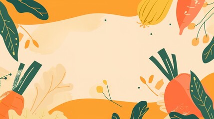 Food Festival Carrot Background: Orange Radiance Illuminates the Feast, Sketching a Dynamic Scroll of the Dance between Crisp Freshness and Creative Cuisine