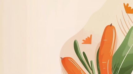 Food Festival Carrot Background: Orange Radiance Illuminates the Feast, Sketching a Dynamic Scroll of the Dance between Crisp Freshness and Creative Cuisine