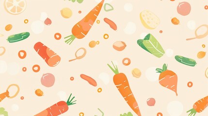 Food Festival Carrot Background: Orange Radiance Illuminates the Feast, Sketching a Dynamic Scroll of the Dance between Crisp Freshness and Creative Cuisine