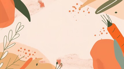 Food Festival Carrot Background: Orange Radiance Illuminates the Feast, Sketching a Dynamic Scroll of the Dance between Crisp Freshness and Creative Cuisine