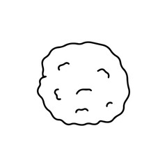 outline, flat design with 2025 color trends with technology theme and breakfast doodles