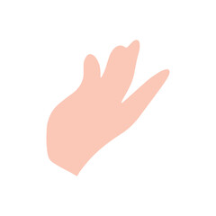 Simple hand variant different gesture.All type of hand emojis, gestures, stickers, emoticons flat vector illustration symbols set, collection. Hands, handshakes, muscle, finger, fist, direction, like,