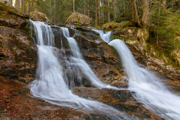 Obraz premium Rissloch Wasserfall in Bodenmais, Bayerischer Wald