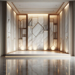 Modern podium perfect for showcasing luxury beauty products.