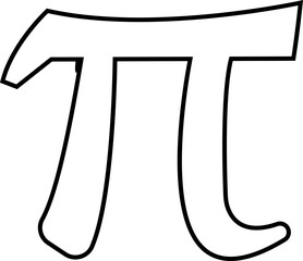 Pi Network icon. Mathematical symbol Pi network logo Silhouette design symbols. Creative Minimal Letter, vector designs for logos, icons template, backgrounds, banners, templates, websites, and apps