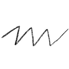 Handrawn crayon doodle, scribble line isolated png, black crayon abstract shape