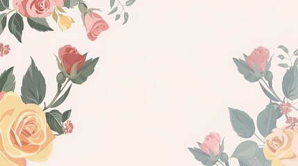 Rose Festival Bouquet Background: Fragrant Clusters Weave Sentiments, Spreading a Dreamy Scroll of the Dance between Diverse Floral Expressions and Artistic Handcraft