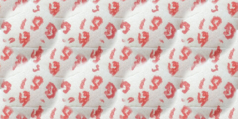 Textured Animal Pattern. Multicolor Scarf Animal