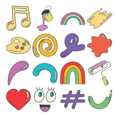 Bold Colorful Fun Simple Bright Pop Art Street Art Cartoon Humor