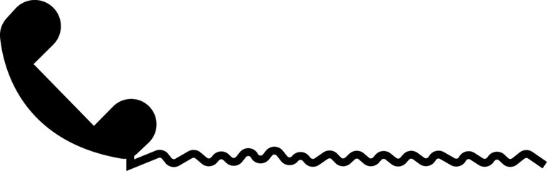 receiver icon, Vintage phone receiver silhouette template designs elements, Simple element vector from Technology concept .used for business communication support service concepts, website or apps