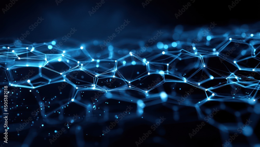 Poster tech-forward abstract grid patterns, ideal for modern technological advancements and designs.