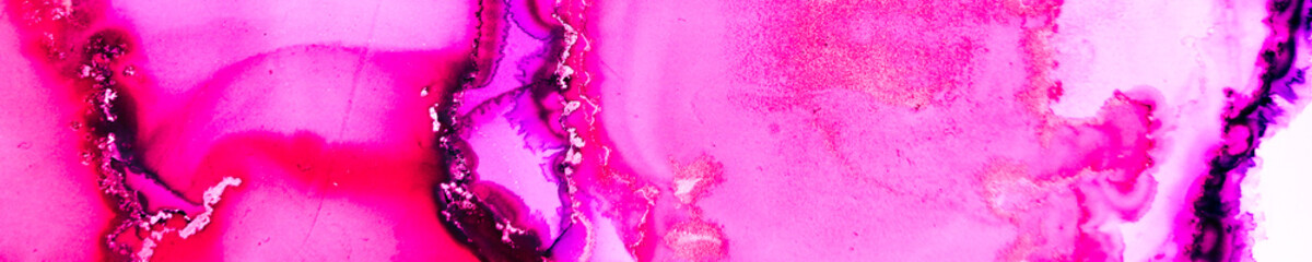 Brochure Marble. Acrylic Paint Interior. Pink