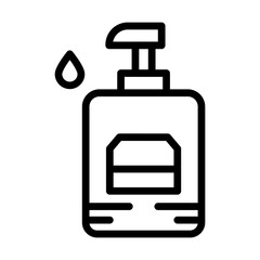 Shampoo line icon
