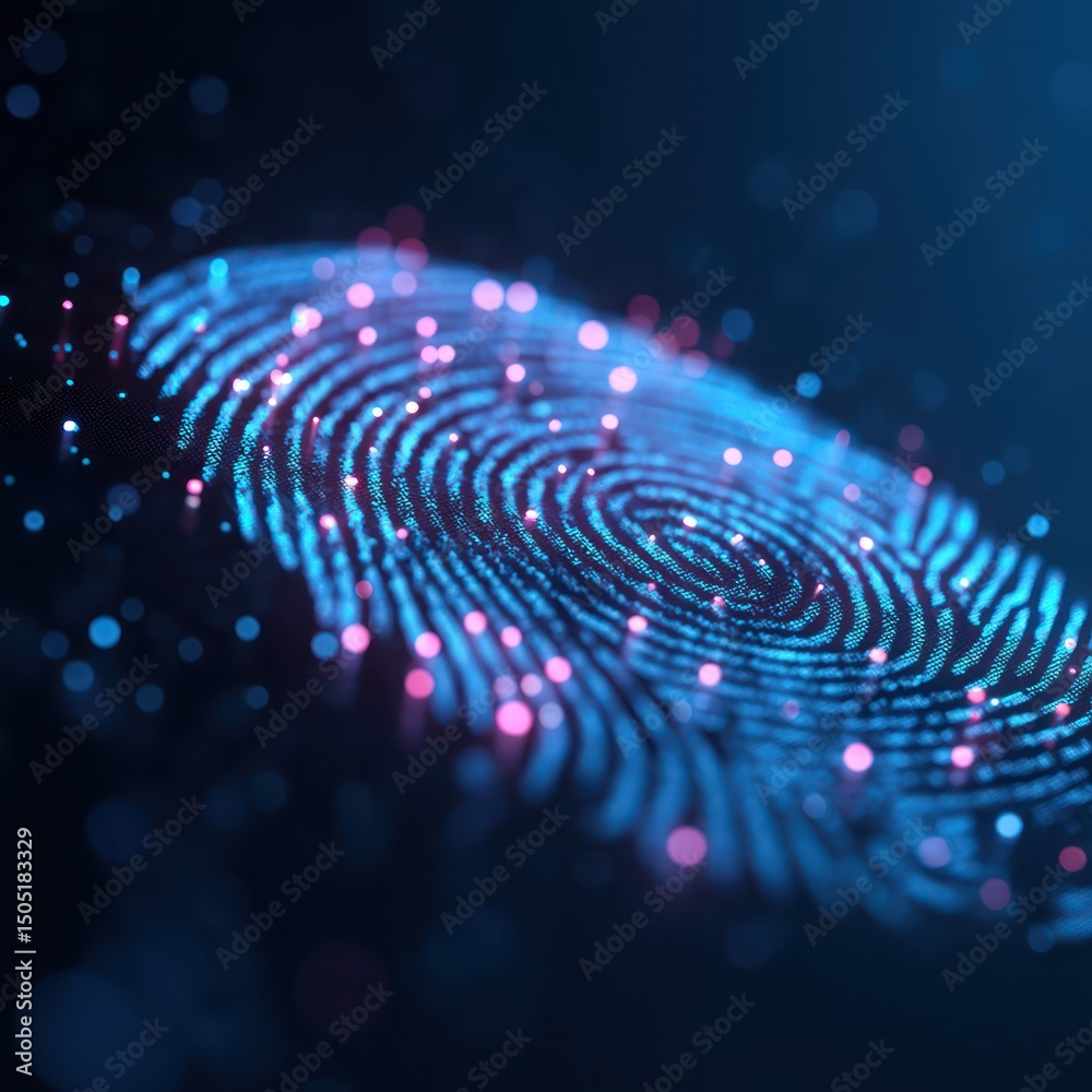 Poster biometric verification system for secure login authentication across different platforms.