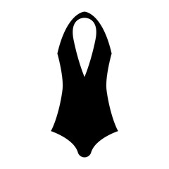 Swimsuit icon vector. Leotard illustration sign. Swimming suit symbol or logo.