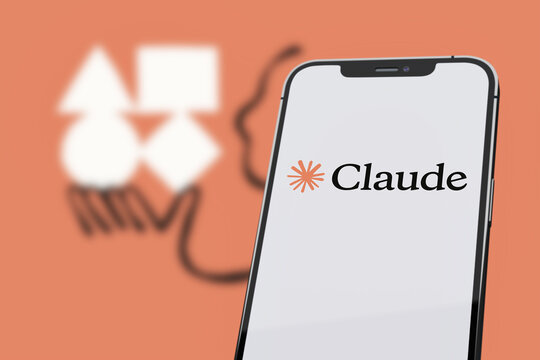 Guilherand-Granges, France - May 26, 2025. Claude AI, developed by Anthropic, is an advanced AI assistant excelling in language tasks, document analysis, and ethical, secure productivity.
