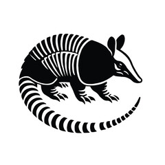 Cool Armadillo with Armor – Vector Art