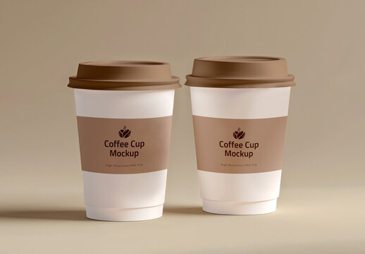  Paper Coffee Cup Mockup