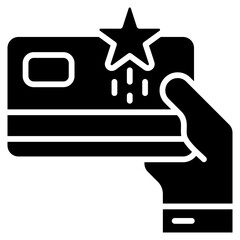 Loyalty Point glyph icon