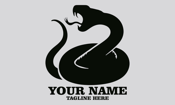 vector illustration of rattlesnake. Vintage rattlesnake etching engraving vector illustration, rattlesnake logo design