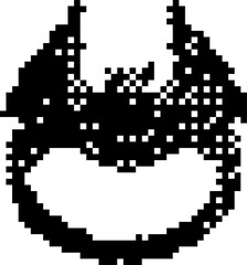 Fototapeta premium Dark Aesthetic Dithering Graphic Element