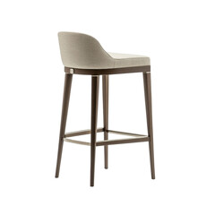 Elegant Modern Upholstered Bar Stool - Rear View