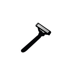 Silhouette of a razor, grooming vector silhouette on white background