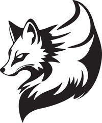 Fox silhouette vector artwork