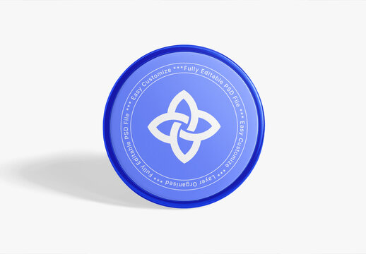 Enamel Pin Badge Mockup