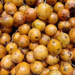 pile of passion fruit as background. passion fruit sell at the market