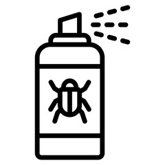 Obraz premium Bug Spray Icon Element For Design