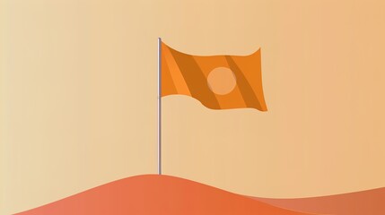 Republic Day Colored Flag Background: Myriad Banners Wave the National Flag, Painting a Magnificent Scroll of the Synchronization between Multicolored Splendor and Joyous Celebration