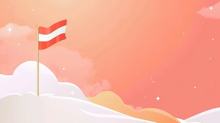 Republic Day Colored Flag Background: Myriad Banners Wave the National Flag, Painting a Magnificent Scroll of the Synchronization between Multicolored Splendor and Joyous Celebration