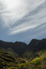 Scenic Mountain Landscape Under Cloudy Sky
