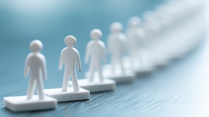 Employee growth plan icon concept depicting a timeline of skills and roles for professional development and career advancement