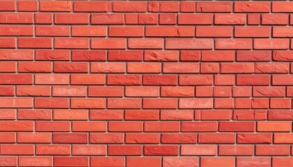Obraz premium Red brick wall background with textured pattern of old building bricks and cement surface