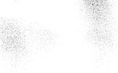 Dirt, grime and scratch overlay on transparent background. Old surface grunge texture abstract, grain, vintage, scratch, Grunge background. Abstract mild textured effect. Vector Illustration. Black  