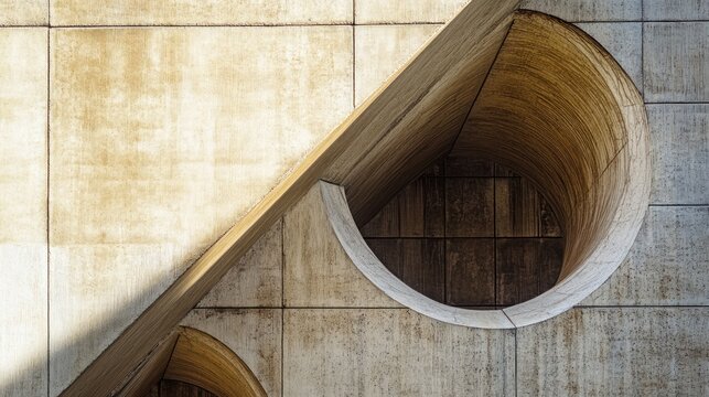 Geometric architectural facade