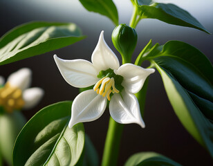 Close-up of a pepper flower