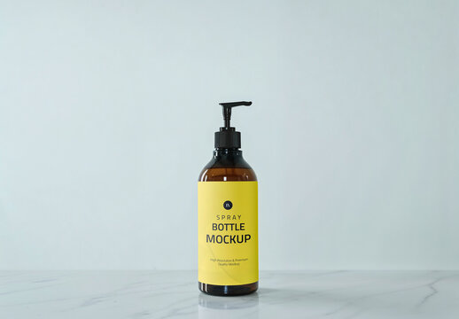 Spray Bottle Mockup