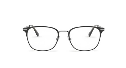 Sleek Square Metal Frame Eyeglasses Modern & Stylish Prescription Glasses