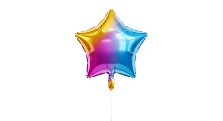 Colorful Gradient Star Shaped Balloon for Parties and Celebrations