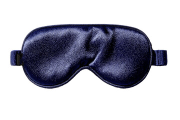 PNG Soft blue sleep mask lying on a white surface	