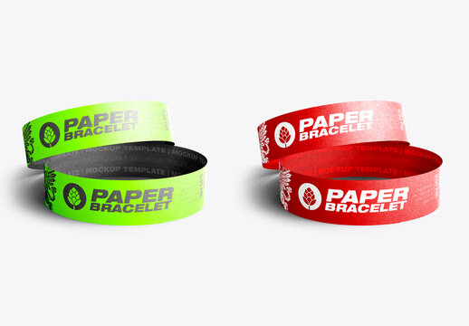 Paper Bracelet Mockup